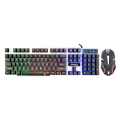 JEDEL  GK110+ Gaming Keyboard & Mouse Set Combo RGB Rainbow Light Colourful Mechanical Keypad Bundle. 