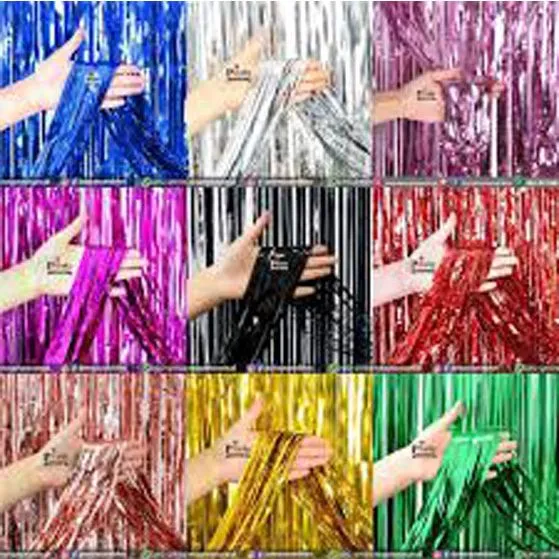 Birthday Foil Curtain Fringe Party Backdrops Balloon