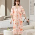 Luxury Floral Two-Piece Bridal Honeymoon Nightwear – Effortless Comfort, Everyday Elegance. 