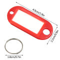 50Pcs Colorful Keychain Key Tag Label ID Name TEL Number Marker Tag Baggage Tag Sunlight Mall. 