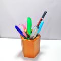 Wood Pen Holder, Office Pen Holder, Six Side, Stationery Holder, Desk Organizer, Wood Pencil Holder, Wooden Pencil & Pen Holder.. 