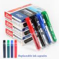 Erasable Whiteboard Pen Replaceable Ink Capsules Blackboard Pens Black/Blue/Red/Green 2.0mm Ink Crude Nib School Stationery. 