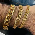 Premium Quality 22kt Guaranteed Gold Plated Men's Big 11MM Albert Bracelet gift items for boys. 