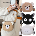 【ZIME】Plush Anime Cosplay KiKi Cat Kawaii Bag Cartoon Cute Plush Doll Plush Shoulder Bags Crossbody Bag. 
