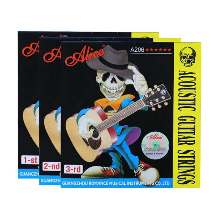 3X%20Alice%20A206SL%20Acoustic%20Guitar%20Strings%20String%20Set%20Coated%20Phosphor%20Bronze%20Anti-Rust%201St-6Th%20Guitar%20Strings%20-%20Image%204