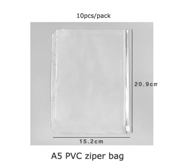 Sharkbang%2010%20Sheets%20A5%20A6%20Binder%20Refill%20Bags%206%20Hole%20Card%20Holder%20Postcards%20Ticket%20Photos%20Organizer%20Sticker%20Storage%20Bags%20-%20Image%207