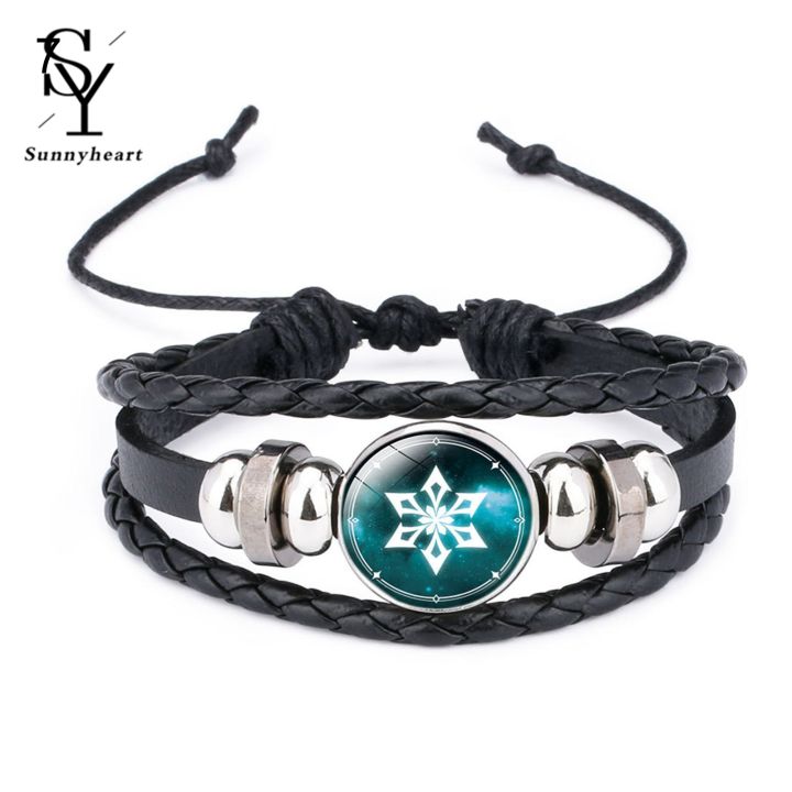 Sunny%20Time%20Gem%20Braided%20Genshin%20Bracelet%20Multi%20Layers%20Faux%20Leather%20Genshin%20Bracelet%20Hand%20Decoration%20-%20Image%202