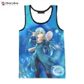 Hot game rimuru pest fashion summer Men tank tops sleeveless spring Harajuku personality 3D printed beach tops tees 6XL. 