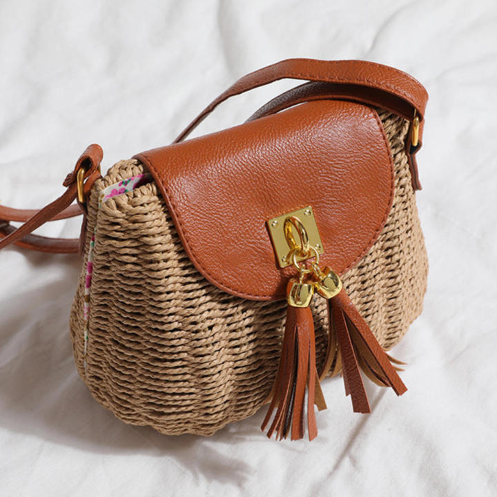 Rattan Woven Purse New Fashion Handbag Boho Beach Bag