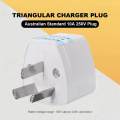 【ZOSR】AU Adapter Outlet 10A 250V Triangular Charger Plug AU Travel Socket Australia Power Converter for Official Travel. 