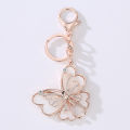 Fashion Butterfly Rhinestone Alloy Keyring Women Key Chain Bag Hanging Decor. 