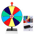Vividaea 30cm Spinning Wheel for Events 12 Inch Prize Wheel with Stand for Carnivals Trade Shows Spinning Roulette Wheel with Marker Eraser Big Turntable for Fun Events Sturdy Spinning Game Accessory. 