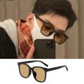【HavenHub】Sunglasses for Men High-End Face Square Internet Celebrity Style Black Sunglasses UV Protection Strong Light. 