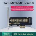 1pc NVMe PCIe M.2 NGFF SSD To PCIe X1 Adapter Card PCIe X1 To M.2 Card With Bracket. 