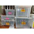 Storage Box phoenix- 20L 30L 45L 65L 100L transparent stackable lock. 
