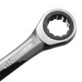 DAYFULI 8,10,12,13,14,15,17,18,19mm Ratchet Spanner Combination Wrench Keys Gear Ring Tool Handle Chrome  Tool. 