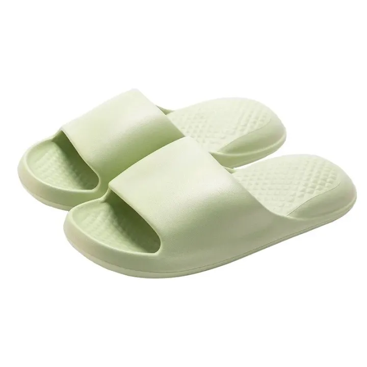 【WEJA】Women's Home Slides Open Toe Quick Drying Shoes Minimalist Indoor Pillow Slides Super Soft Solid Color Non Slip Bath Shoes
