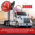 2X 300DB 12V Universal Electric Snail Train Horn Super Loud Waterproof Horns Siren for Motorcycle Car Truck SUV Boat. 