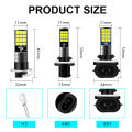 2pcs H3 H27 881 880 Fog Lights LED Bulb Super Bright Car Fog Lights Day Driving Running 12V 6000K White Blue Green. 