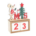 Desktop Ornament For Kids Christmas Countdown Calendar New Year Gifts Countdown Desktop Ornament Wooden Christmas Calendar. 