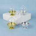 Cake Plate With Dome Cover Gold Silver 4/8 Pieces Clear Plastic Mini Cake Box Dome Box Wedding Birthday Box. 