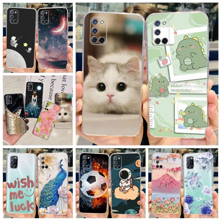 For Oppo A52 A72 A92 Case Stylish Painted Cover Clear Silicone Phone Case For Oppo A92 A 52 72 OppoA52 OppoA72 Soft Fundas Coque