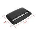 Car Universal Bright Black Hood Vent Air Outlet Cover for Infiniti Mazda Tesla Hood Scoop Air Flow Intake Vent Cover. 