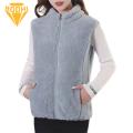 Zipper Closure Vest Jacket Stylish Sleeveless Women's Vest Coat for Winter Warmth Southeast Asian Buyers' Favorite Choice Women Sleeveless Vest Jacket. 