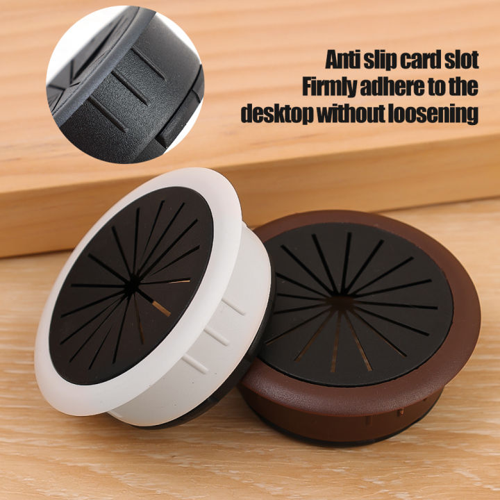 1/4Pcs%2050Mm%20Desk%20Wire%20Hole%20Cover%20Base%20Grommet%20Table%20Cable%20Outlet%20Port%20Surface%20Line%20Box%20Furniture%20Hardware%20Tool%20-%20Image%205
