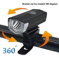 Bicycle Light USB Rechargeable 300 Lumens 3 Mode Bicycle Front Light Lamp Waterproof 6000K Bike Headlight Cycling LED Flashlight. 