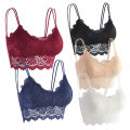Flower Lace Bra Top Wire Free Push Up Bra Body Shaping Women Underwear Full Cup Seamless Bras. 