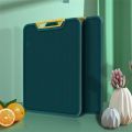New second-generation double-sided anti-skid mildew cutting board PE kitchen chop bone hanging cutting board raw and cooked separate emerald cutting board. 
