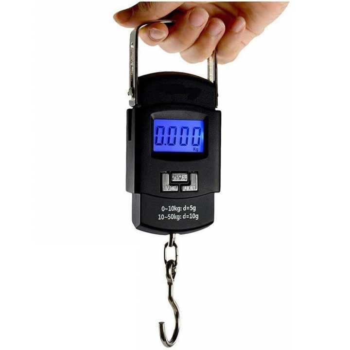 Electronic Portable Fishing Hook Type Digital LED Screen Luggage Weighing Scale, 50 kg/110 Lb