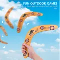 【Serendipity party】New Outdoor Kids Wooden Boomerang Toy Flying Wood High Intensity Shaped Funny Boy Game Gift Let your free time more interesting. 