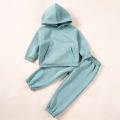 Autumn Winter Kids Set 1-6 Years Old Kids Long Sleeve Sportswear Solid Color Hoodie + Sweatshirt Pants Sports 2 Piece Kids Wear. 