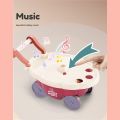 Iskiddo 30 PCS / 42 Pcs Ice Cream Candy Cart Kitchen Playset Kids Toy Girls Pretend Play Toys Troli Aiskrim Music Light. 