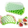 7 Lattice Food Grade Silicone Ice Cube Maker Mould with Lids Easily Removable Ice Tray Mould for Ice Cream Party Cold Drink. 