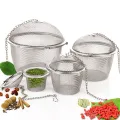 Stainless Steel Tea Locking Spice Egg Shape Ball Mesh Infuser Tea Strainer Kitchen Accessories. 