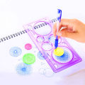 ❤❤ Creative Painting Multifunctional Puzzle Body Tracer Geometry Ruler Student Drawing Tool Painting Ruler Learning Art Tool. 