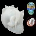 3D Skull Silicone Mold 3D Resin Casting Mold Home Decoration Mold Silicone Candle Mold Bone-shaped Candle Mold Silicone Resin Casting Tool Halloween Candle Mold Skull Candle Mold Resin Casting Mold. 