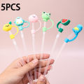 1/5Pcs Cartoon Silicone Straw Tips Drinking Dust Cap Splash Proof Plugs Cover Creative Cup Accessories Straw Sealing Tools. 