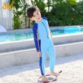 361°One-Piece Swimsuit for Children Boys and Girls Diving Suit Children Teens Babies Long Sleeve Swimming Professional Training Swimsuit. 