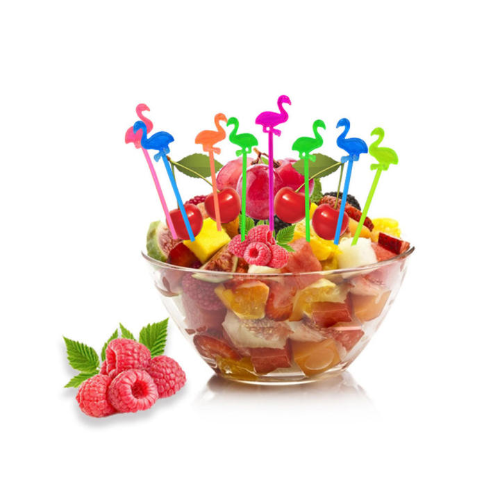 50Pcs%20Party%20Supplies%20Flamingo%20Fruit%20Fork%20Mini%20Pick%20Buffet%20Cupcake%20Fruit%20Fork%20Cake%20Dessert%20Salad%20Sticks%20Cocktail%20Toothpick%20-%20Image%203