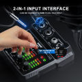 BOMGE M-12 USB Audio Interface for PC,Interface for Recording Music Computer Recording Audio Interface XLR with 3.5m Microphone Jack, USB Sound Card for Recording Studio, Ultra-low Latency Plug&Play. 
