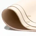 Brown Genuine Cow Skin Leather shape Fabric Skin Fabric Real Cowskin Leather Quilting Patchwork Sewing Material Diy Bag shoes. 