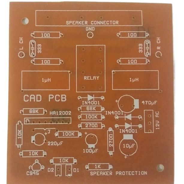 Speaker PROTECTOR OF SPEAKERS AND POWER AMPLIFIERS Using HA12002 IC -PCB Board Only Production Diy Kit