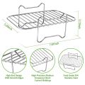 Air Fryer Rack for Double Basket Air Fryers, Dehydrator Rack for Foodi DZ201 DZ401 Air Fryer Accessories. 