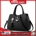 MILANDO Ladies Women PU Leather Handbag Women Tote Sling Bag Handbeg Beg Tangan Wanita Murah Cantik (Type 9). 