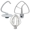 ARELENE Mixer Kit for KSM150 Includes Dough Hook Wire Whip and Coated Flat Beater, 3 Pieces Stand Mixers Repair Set Compatible. 