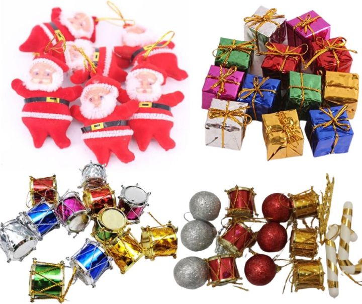 Christmas%20Tree%20Ornaments%20(Mini%20Gift%20Boxes,%20Mini%20Laser%20Drums,%20Cute%20Mini%20Santa%20Claus%20Style,%20Mix%20Decoration%20Iteam)%20Christmas%20Tree%20Party%20Hanging%20Decorations%20for%20Christmas%20Home%20Decoration%20and%20Various%20Occasions%20(Multicolour)%20-%20Image%202